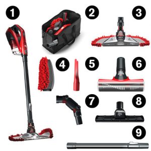 Aspirateur balai pas cher avec plein d'accessoires Dirt Devil DD1400 Dusty 360