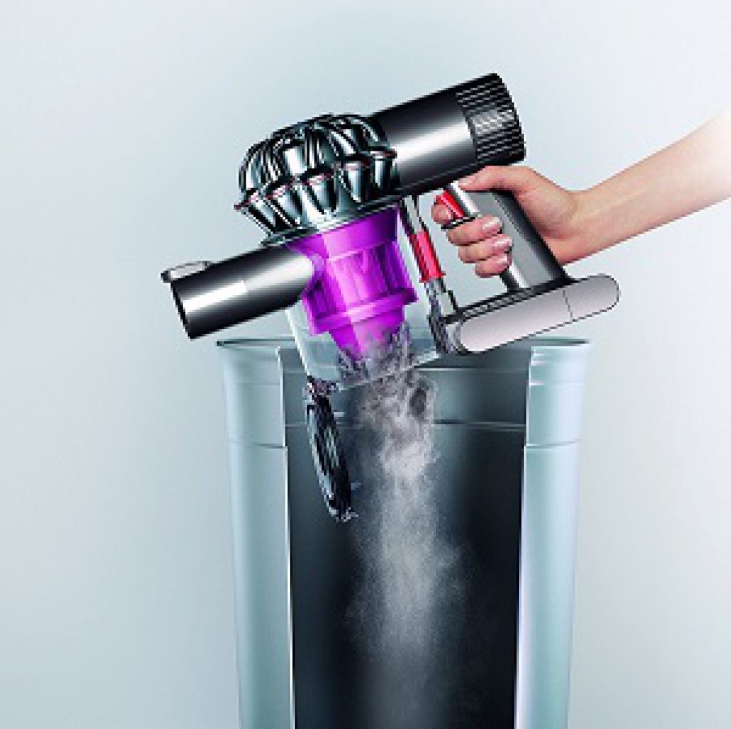 Vidage bac aspirateur à main sans sac sans fil Dyson V6 Trigger +