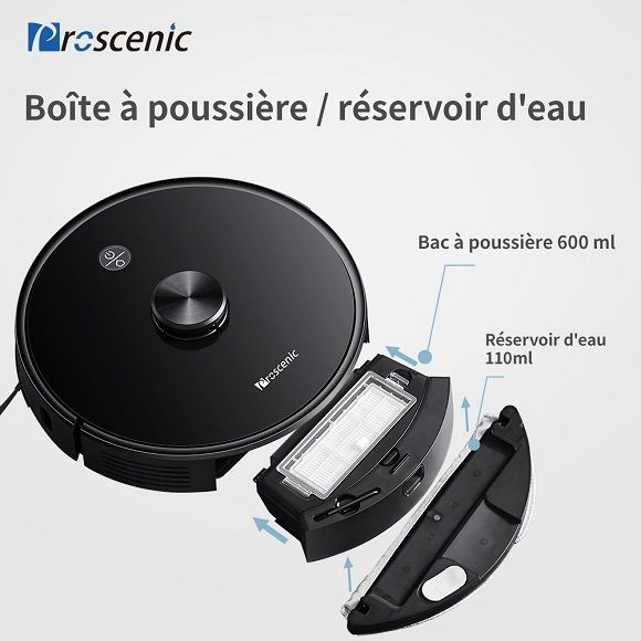 proscenic-m7pro-bacàpoussièreetreservoird'eau